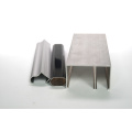 Anodized aluminum profile for sliding wardrobe door and wardrobe door track